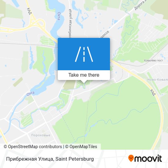 Прибрежная Улица map