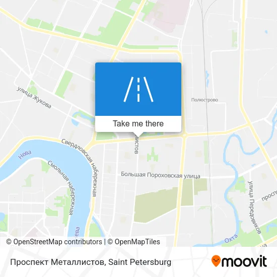 Проспект Металлистов map