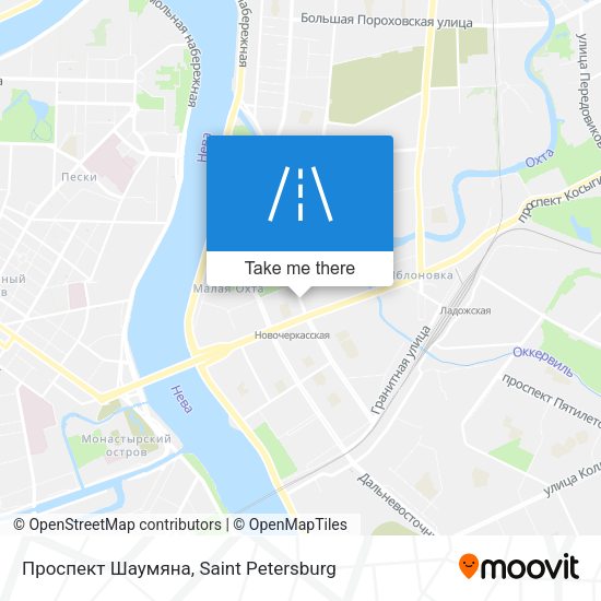 Проспект Шаумяна map