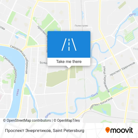 Проспект Энергетиков map