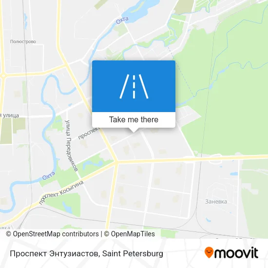 Проспект Энтузиастов map