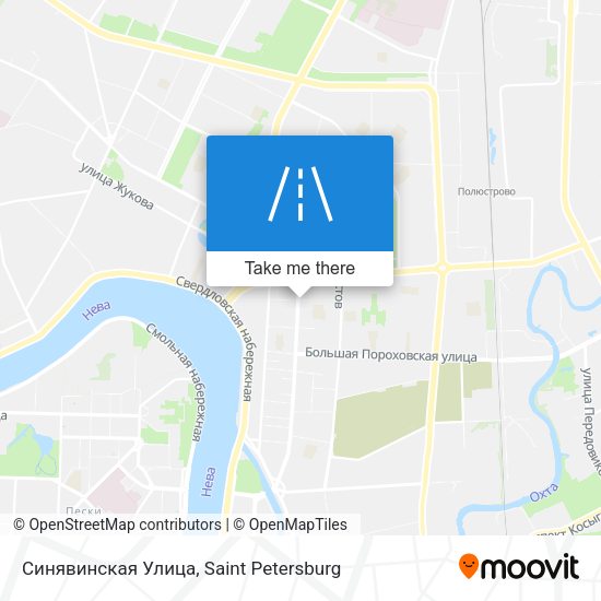Синявинская Улица map