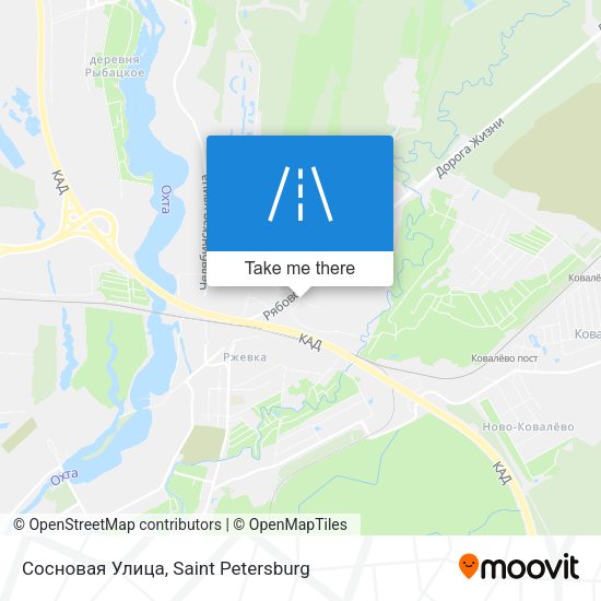 Сосновая Улица map