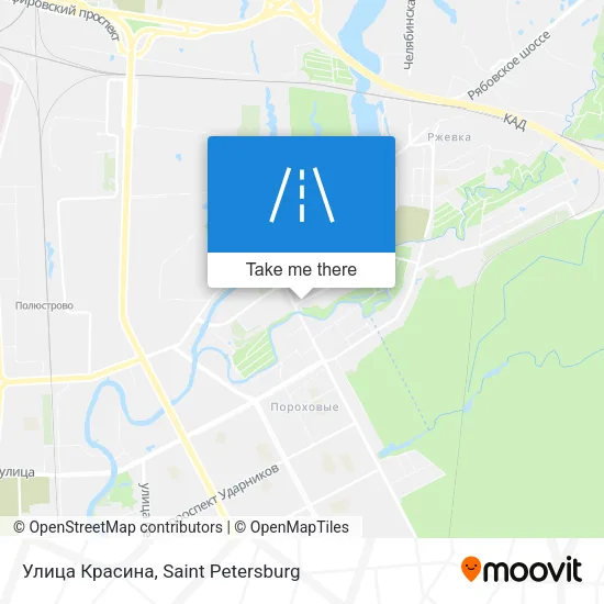 Улица Красина map