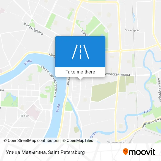 Улица Малыгина map