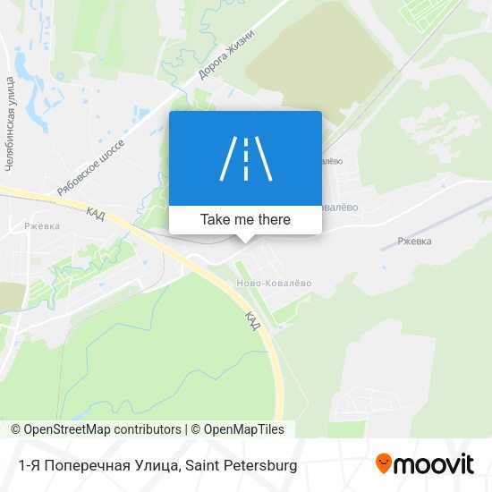 1-Я Поперечная Улица map