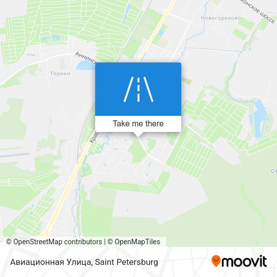 Авиационная Улица map