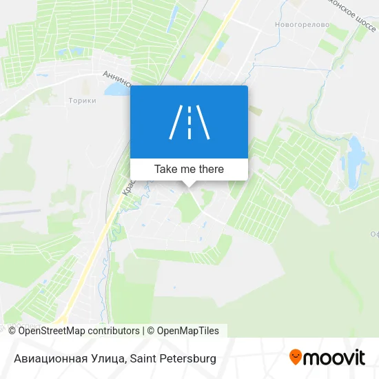 Авиационная Улица map