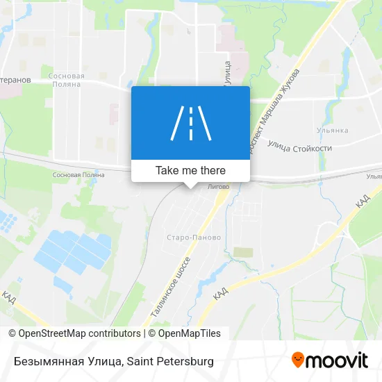 Безымянная Улица map