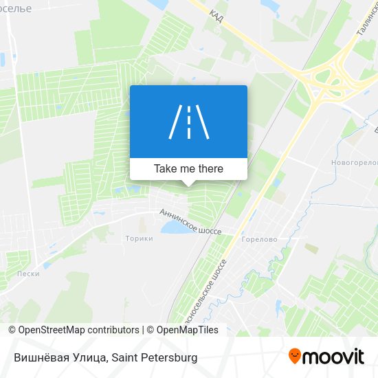 Вишнёвая Улица map