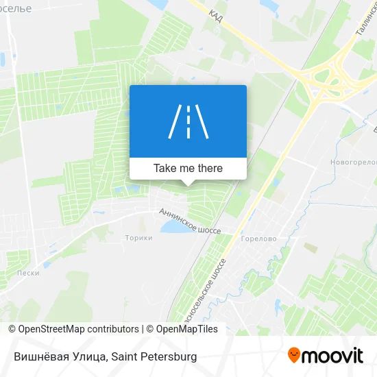 Вишнёвая Улица map