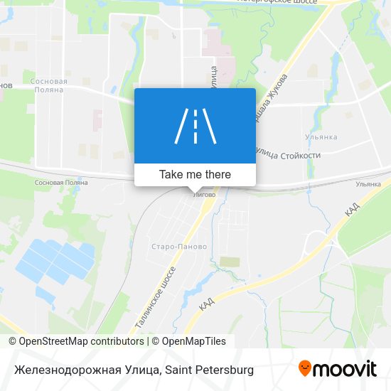 Железнодорожная Улица map