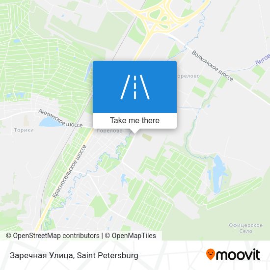 Заречная Улица map