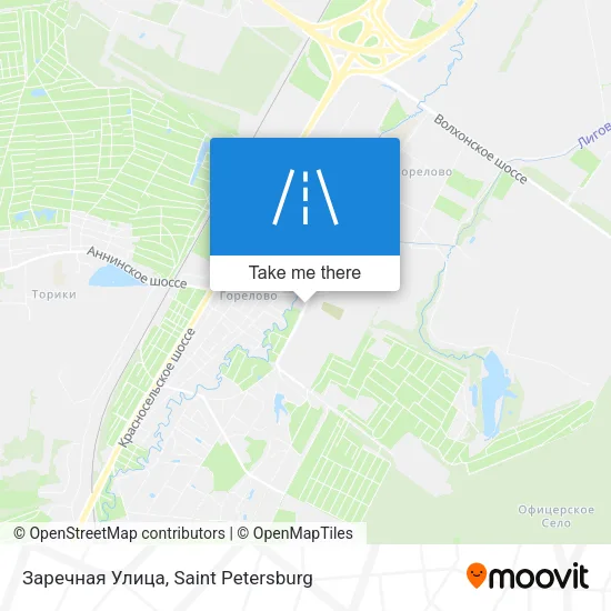 Заречная Улица map
