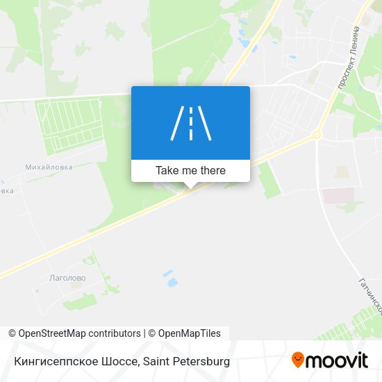 Кингисеппское Шоссе map