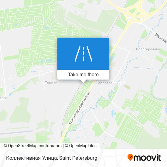 Коллективная Улица map