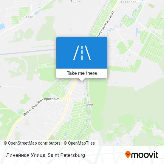 Линейная Улица map