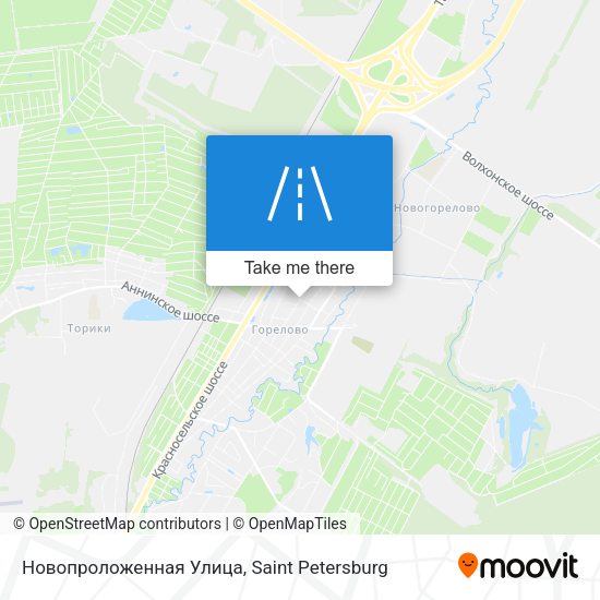 Новопроложенная Улица map