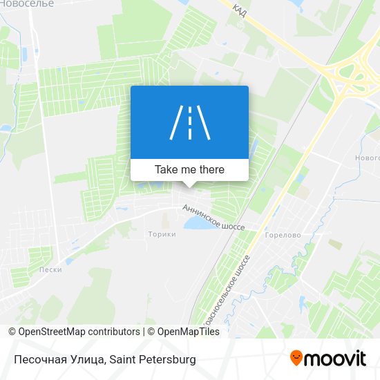 Песочная Улица map
