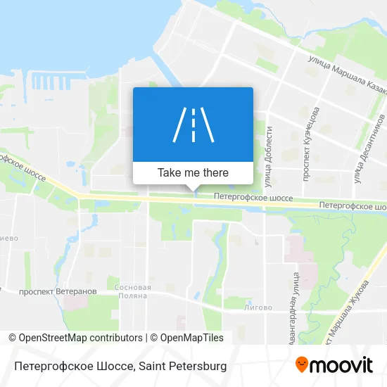 Петергофское Шоссе map