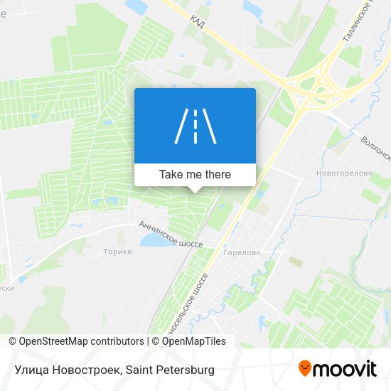 Улица Новостроек map