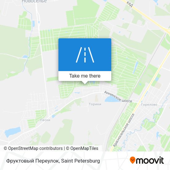 Фруктовый Переулок map