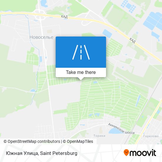 Южная Улица map