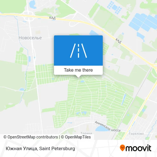 Южная Улица map