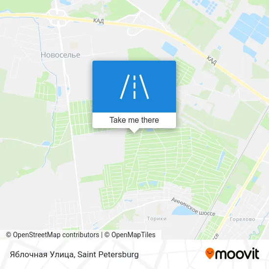 Яблочная Улица map