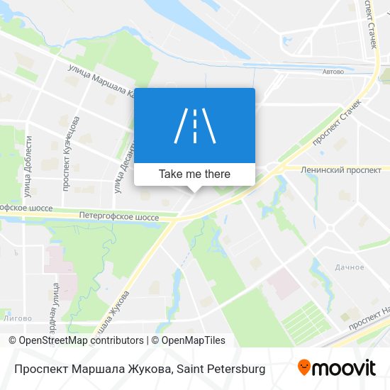 Проспект Маршала Жукова map