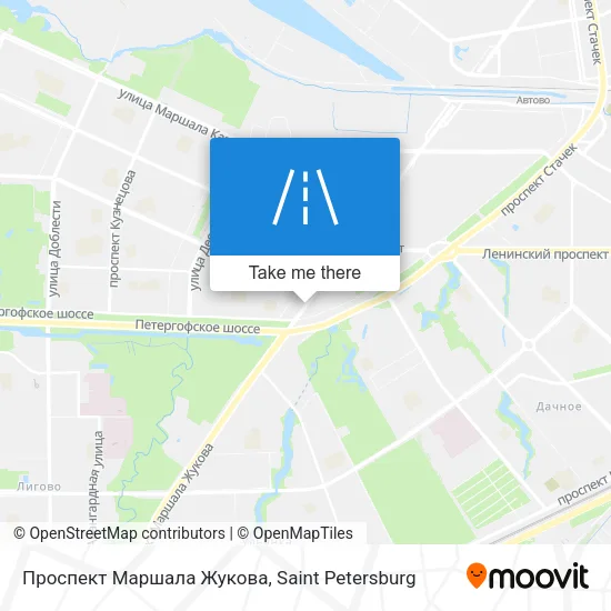 Проспект Маршала Жукова map