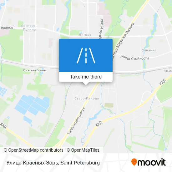 Улица Красных Зорь map