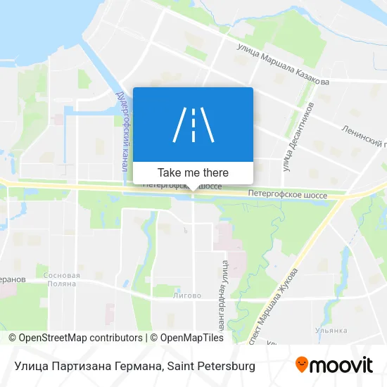 Улица Партизана Германа map