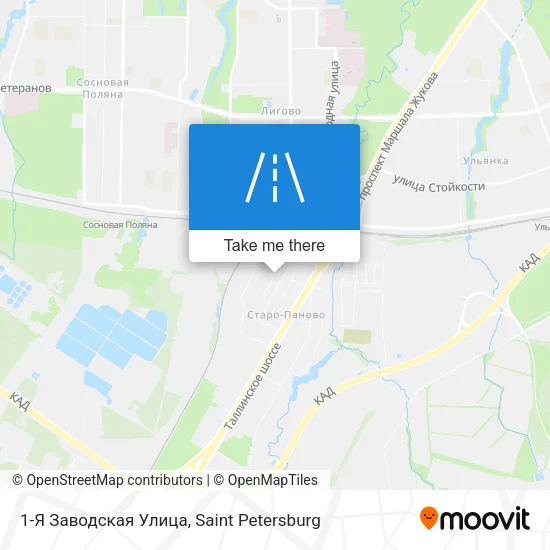 1-Я Заводская Улица map