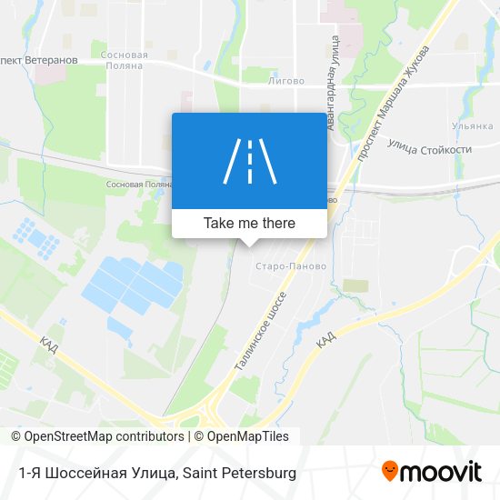 1-Я Шоссейная Улица map