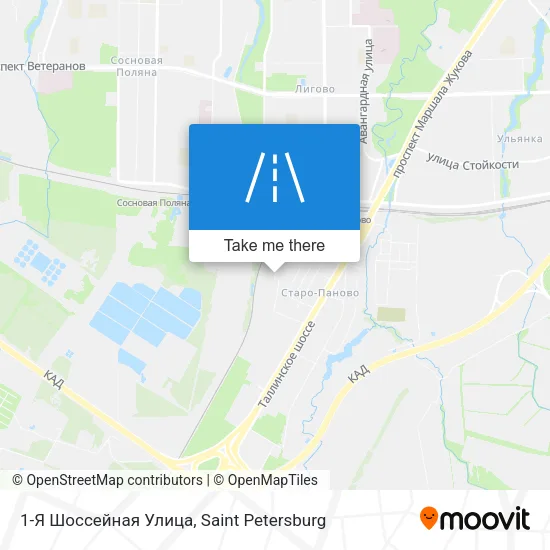 1-Я Шоссейная Улица map