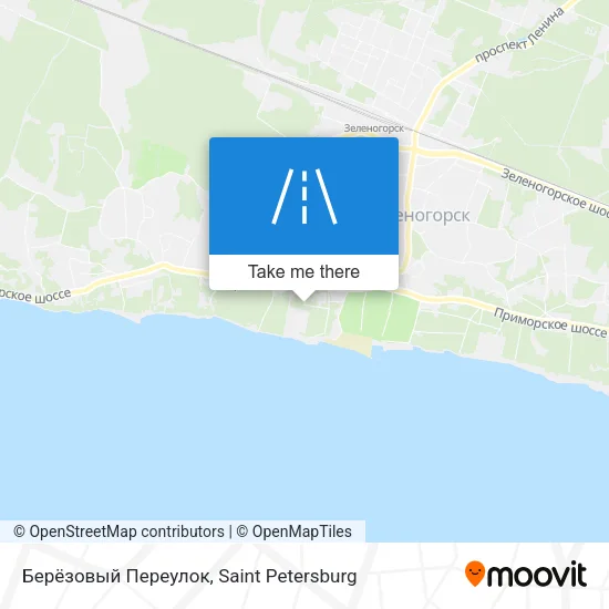 Берёзовый Переулок map