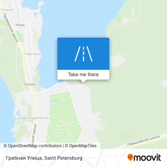 Грибная Улица map