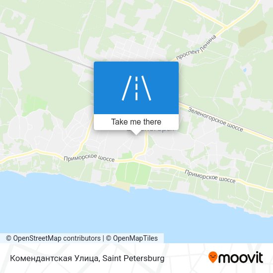 Комендантская Улица map