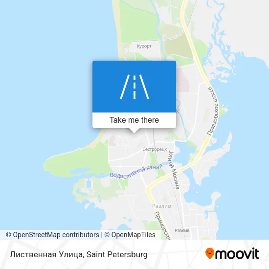 Лиственная Улица map