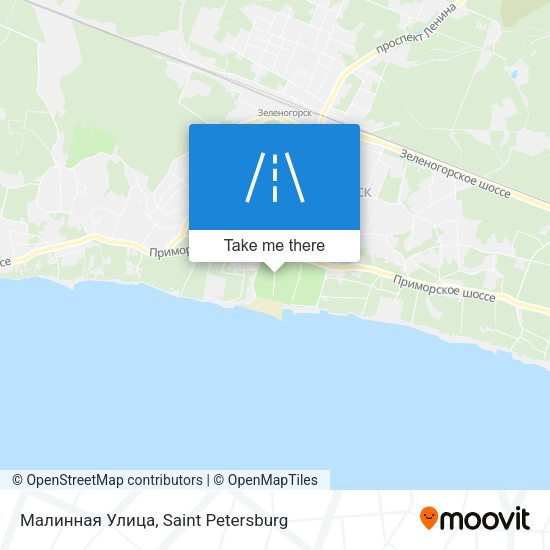 Малинная Улица map