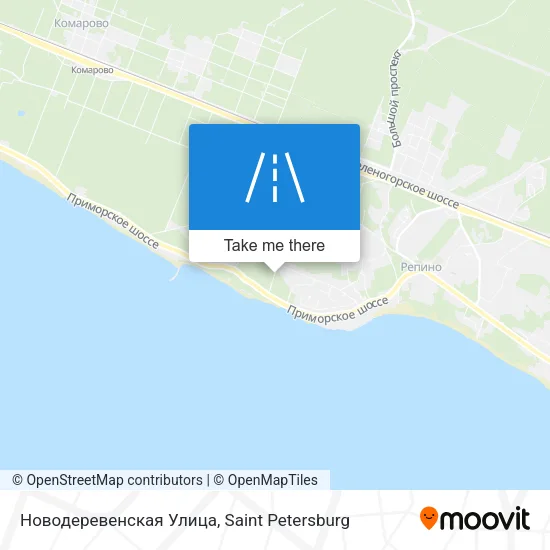 Новодеревенская Улица map