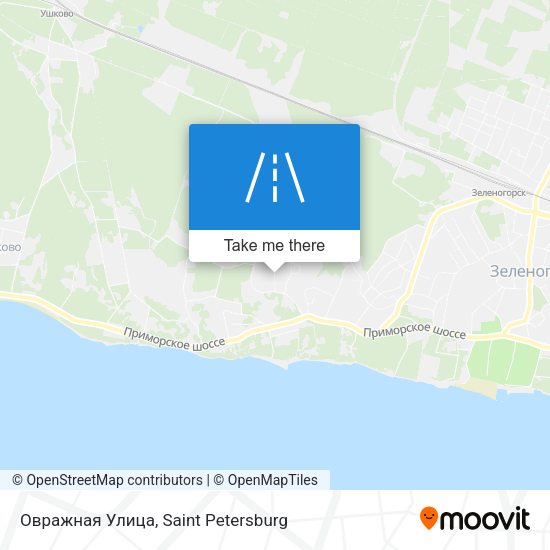 Овражная Улица map