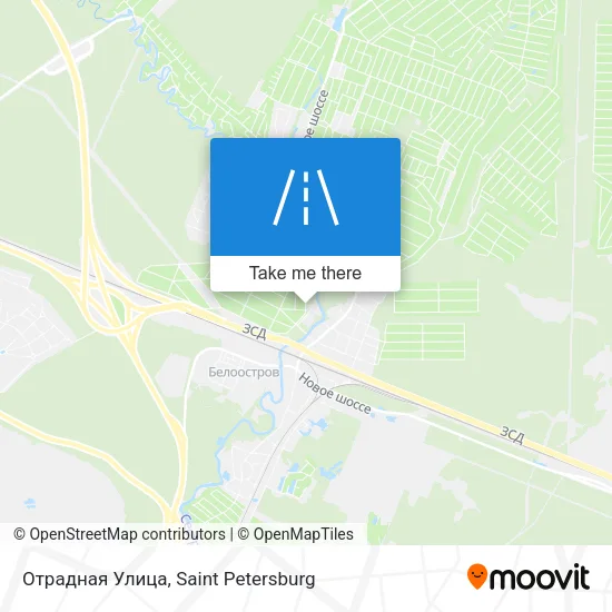 Отрадная Улица map