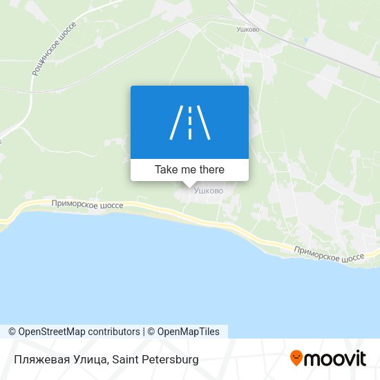 Пляжевая Улица map