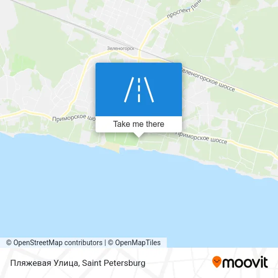 Пляжевая Улица map