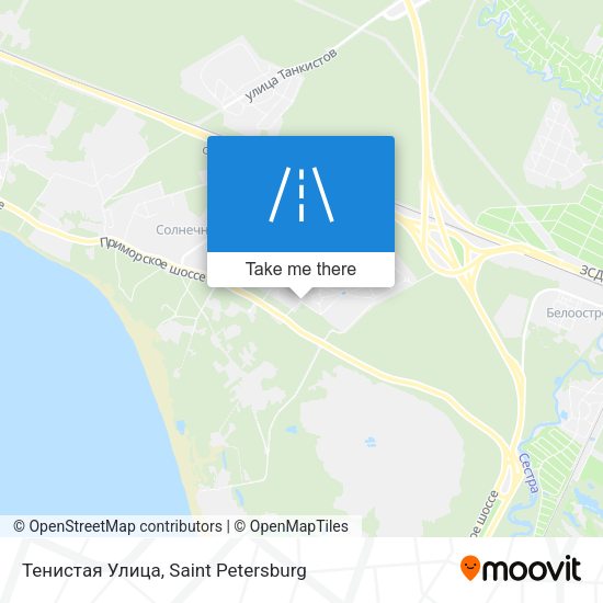 Тенистая Улица map