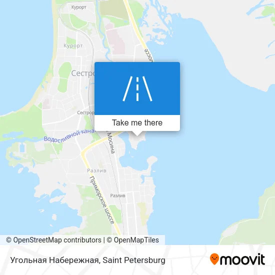 Угольная Набережная map