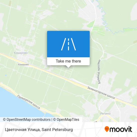 Цветочная Улица map