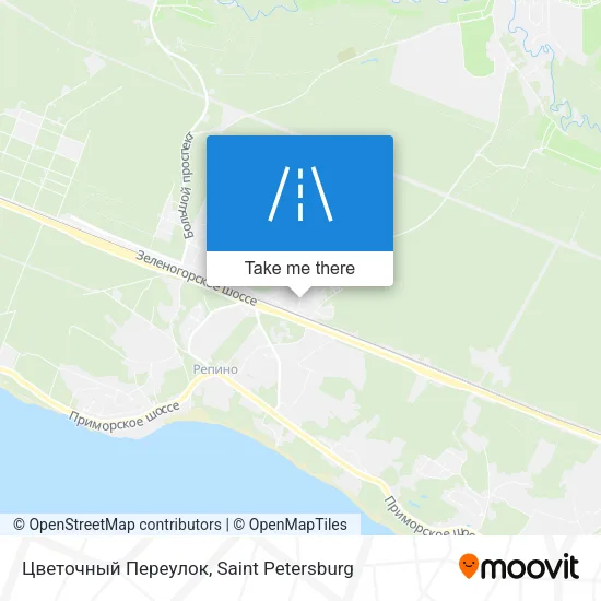 Цветочный Переулок map